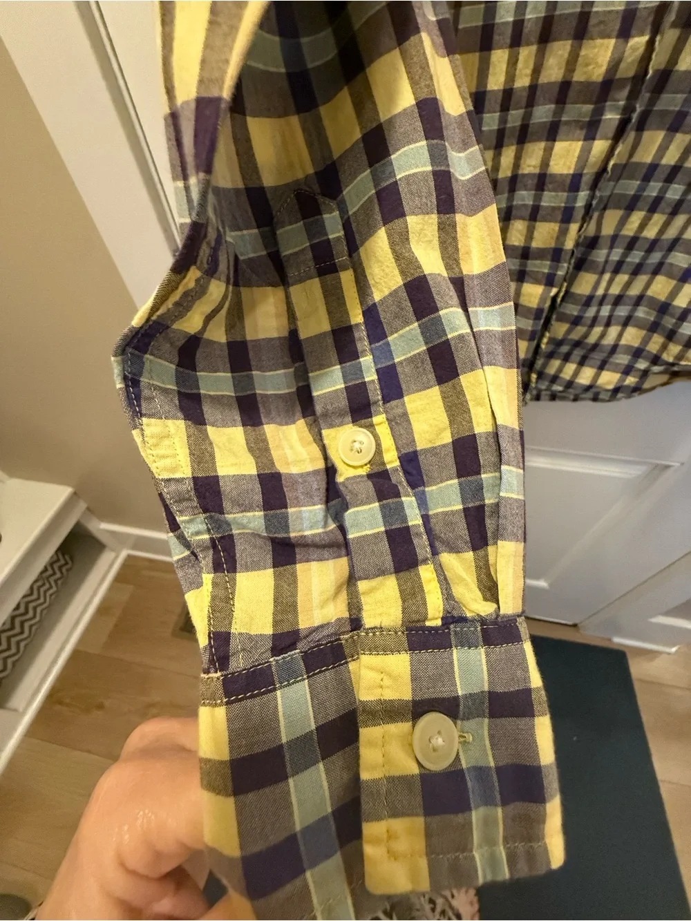 2 J.Crew Madras Plaid Shirts XS 100% Cotton Heritage Preppy Bundle